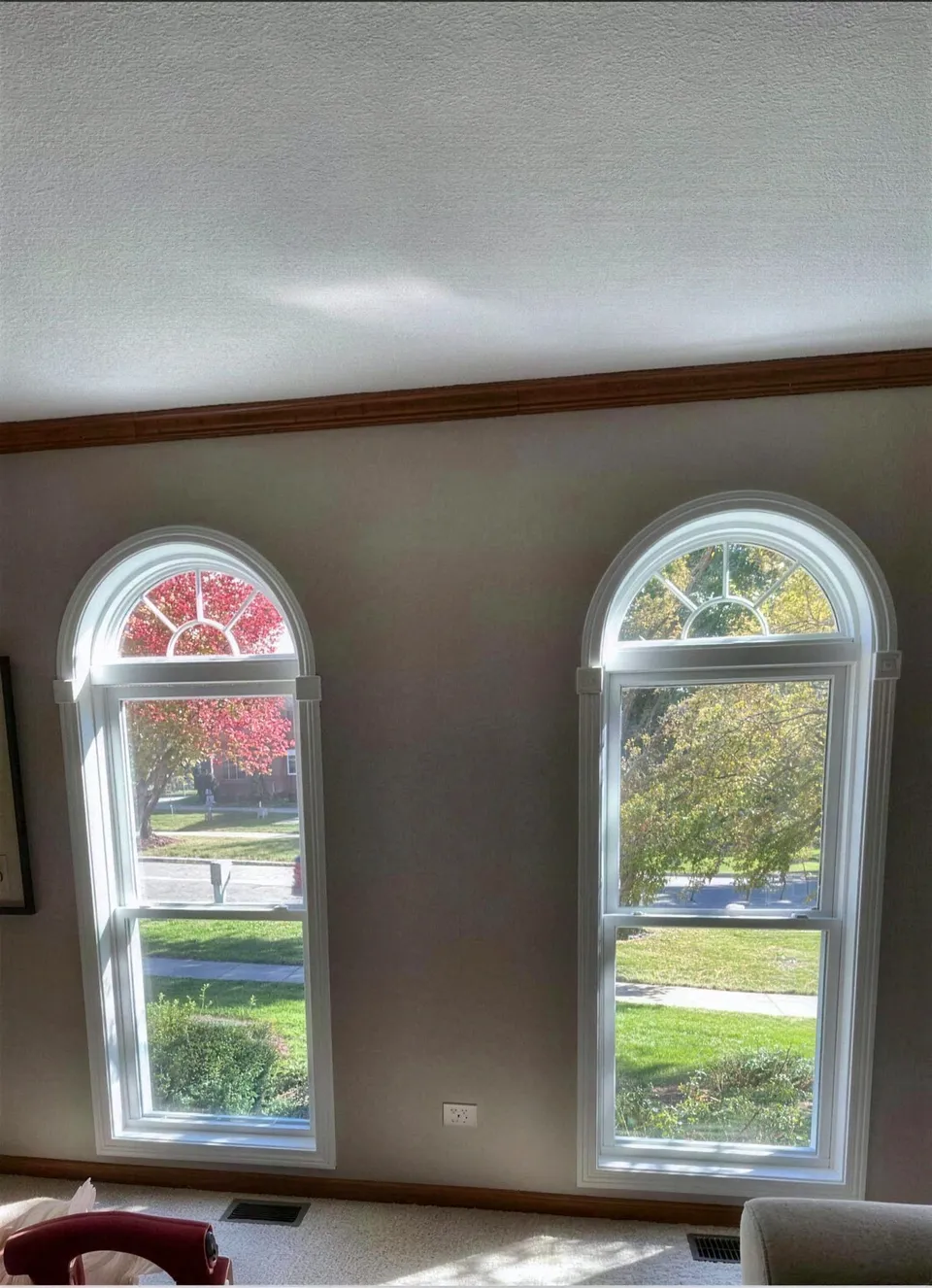 Arched windows, second room